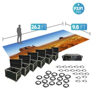 P3.91 26.2Ft X 9.8Ft LED Video Floor