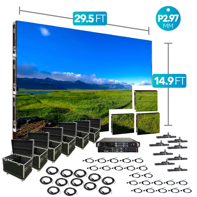 p2.97 indoor 29.5Ft X 14.9Ft