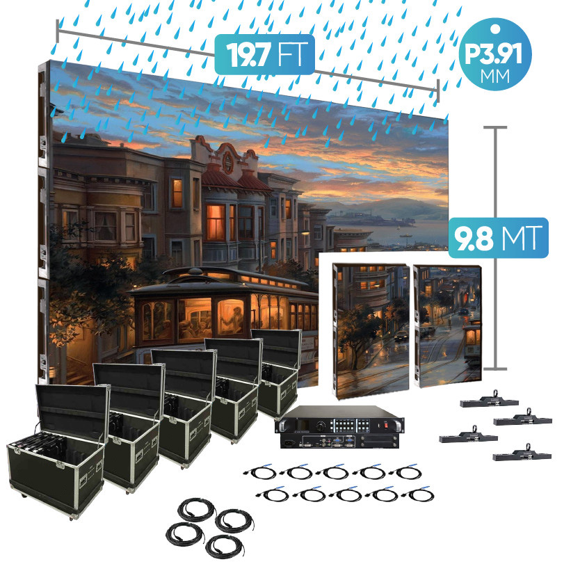 p3.91 double Outdoor 19.7Ft. X 9.9Ft.