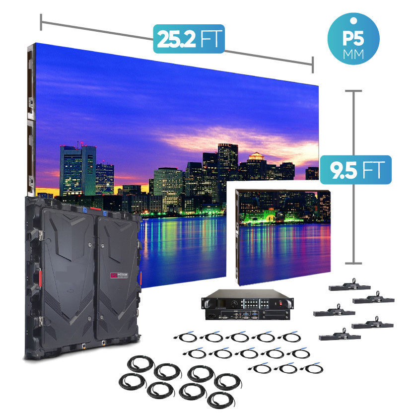 p3.91 indoor 25.2Ft X 9.5Ft