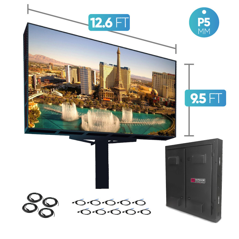 LED Video Wall NovaStar p5mm Ondoor Turn-Key 2K HD LED System 12.6Ft. X 9.5Ft.